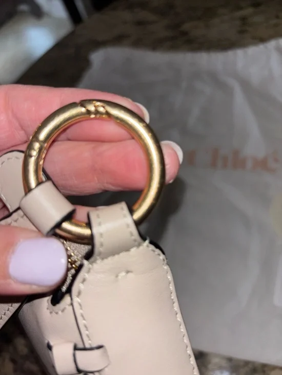 See By Chloe Tilda Cream Leather Shoulder Bag with Braided Sides - Picture 10 of 11